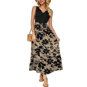 NWT a.Jesdani floral maxi dress